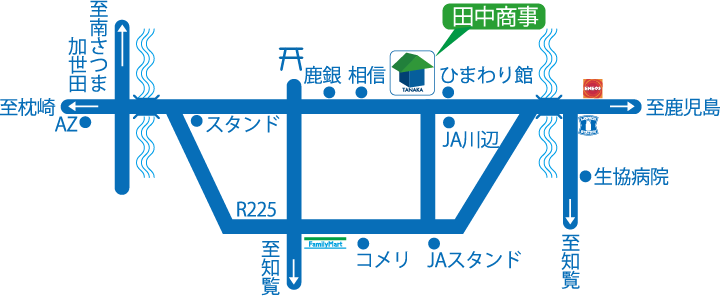 田中商事の地図